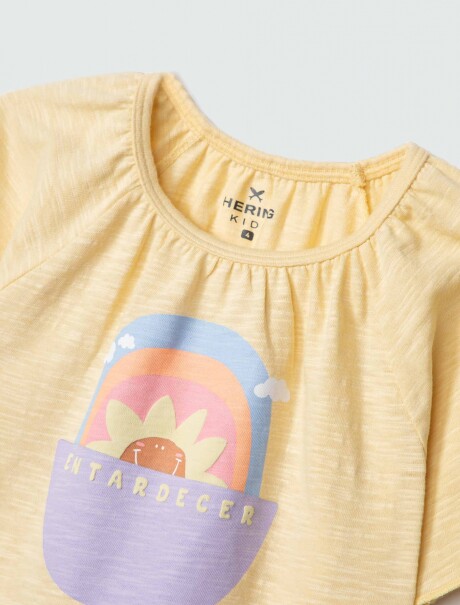 CONJUNTO INFANTIL ESTAMPADO AMARILLO