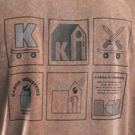 Remera Kaboa 6 Icons Marron