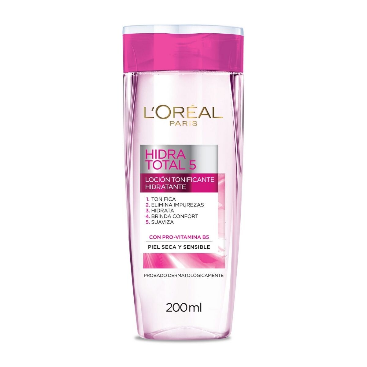 Loción Facial L'Oréal Hidra Total 5 Tonificante Hidratante 200 ML 