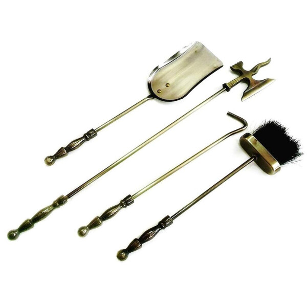 Atizador Soldado Kassel Set De 5 Piezas Base Cuadrada Ag212 ATIZADOR KASSEL AG212 74CM
