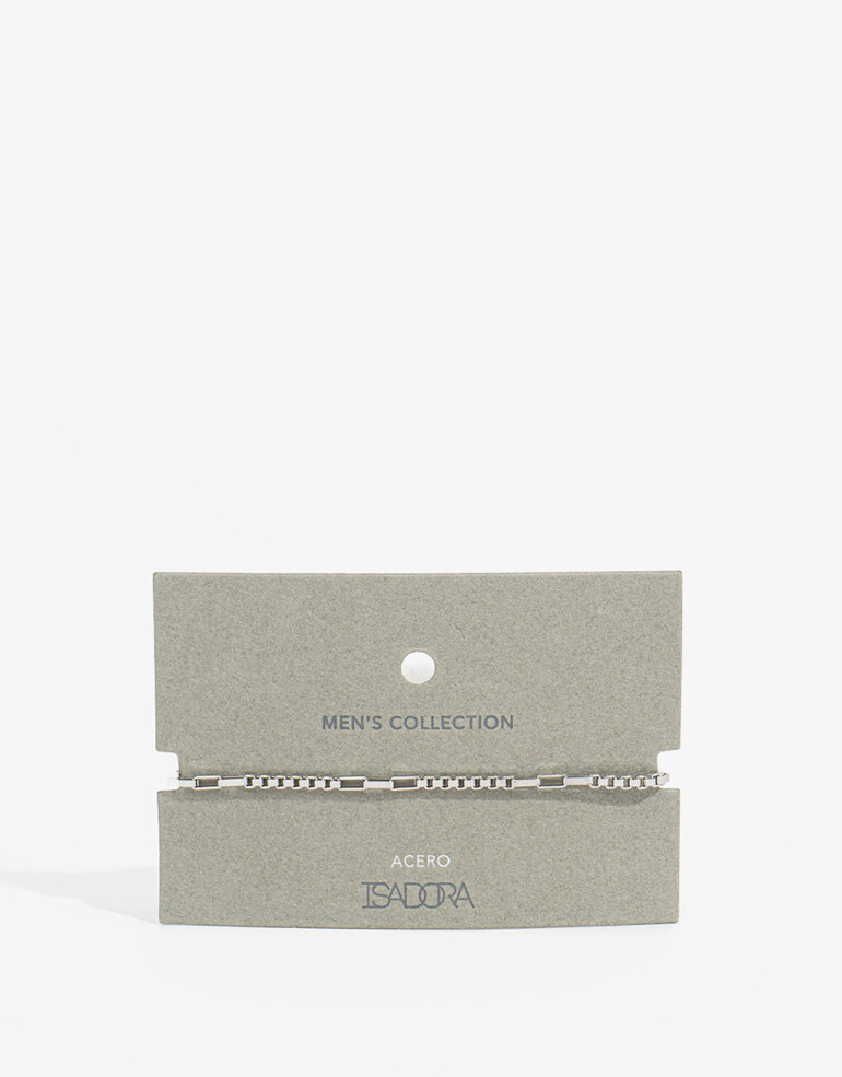 Pulseras Flexibles Metal Pulsera Acero Men´s Collection - Plateado