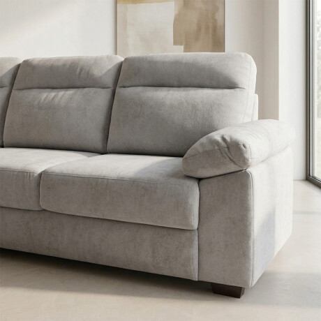 Rinconera Owen - Tela Microfibra - Chaise izquierdo 12073 (Greige)