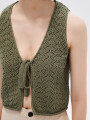 Tops Titik Verde Oliva Claro