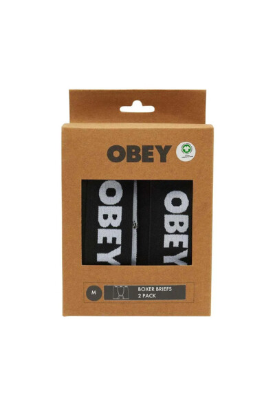ESTABLISHED WORK 2 PACK BOXERS Negro