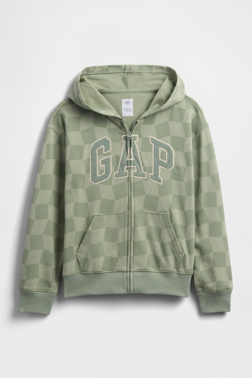Canguro Con Cierre Logo Gap Niño Green Check