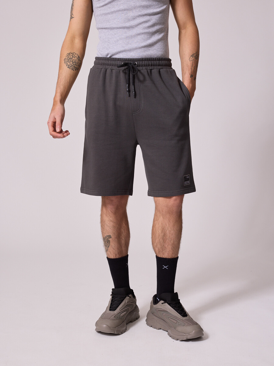 BERMUDA FELPA DOLON DIXIE - Gris Oscuro 