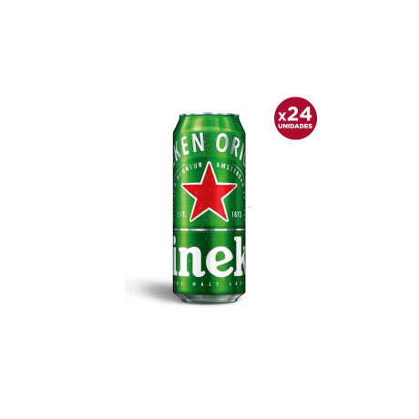 Cerveza Heineken Lata 24 unidades 473 ml