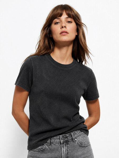 REMERA GALTHER GRIS OSCURO