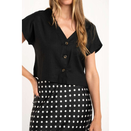 Camisa Crop Negro