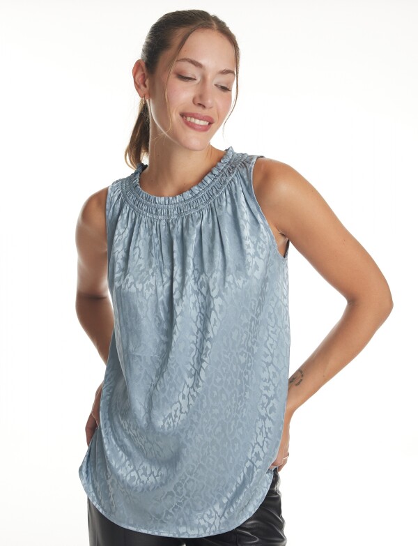 Blusa Satén CELESTE