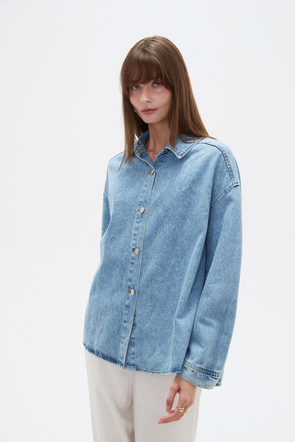 Campera Hira Azul Grisaceo