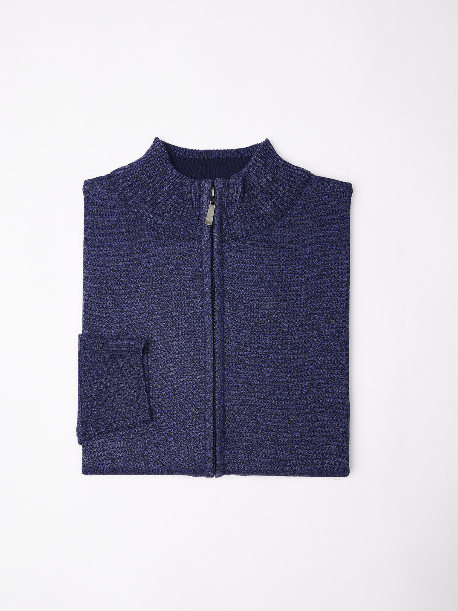 Campera tejida - azul 