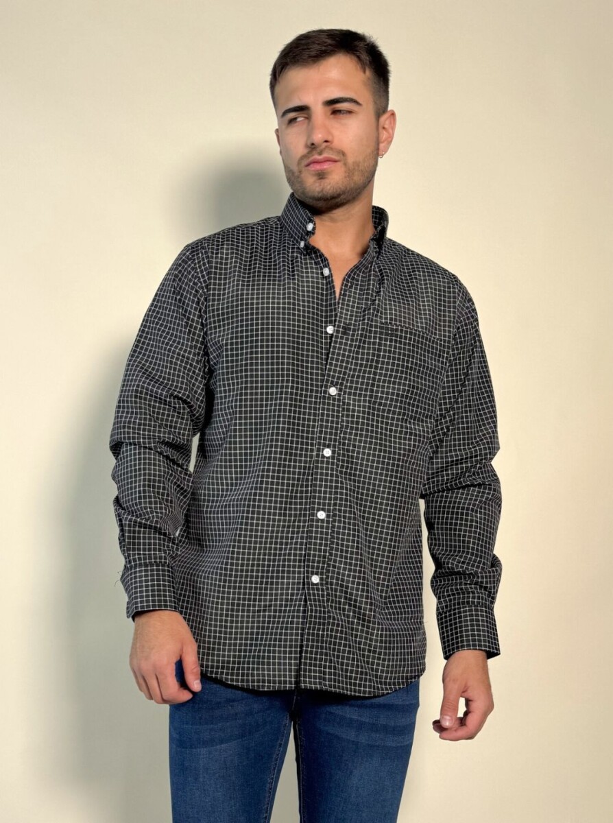 Camisa a cuadros Ares - Negro 