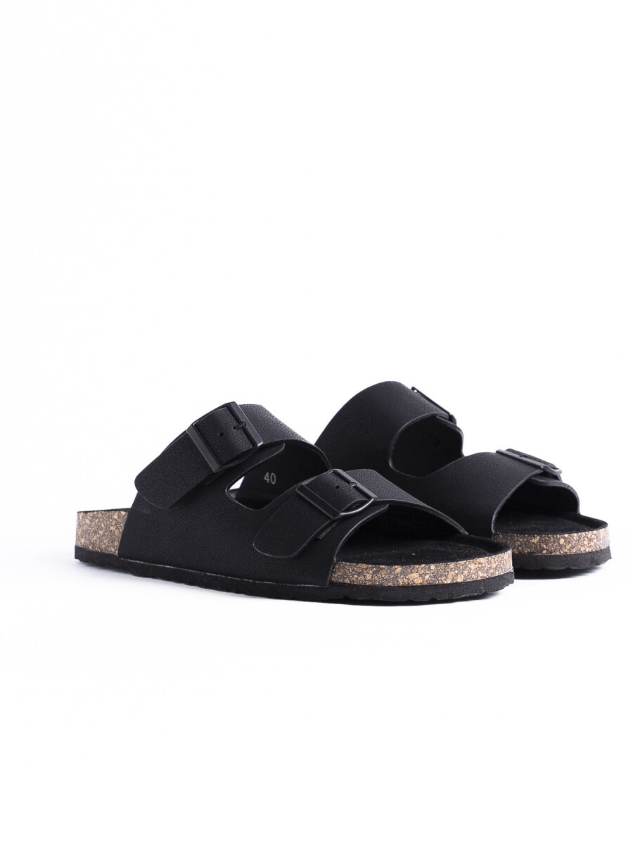 Sandalia C/Hebilla Canarias - Negro 