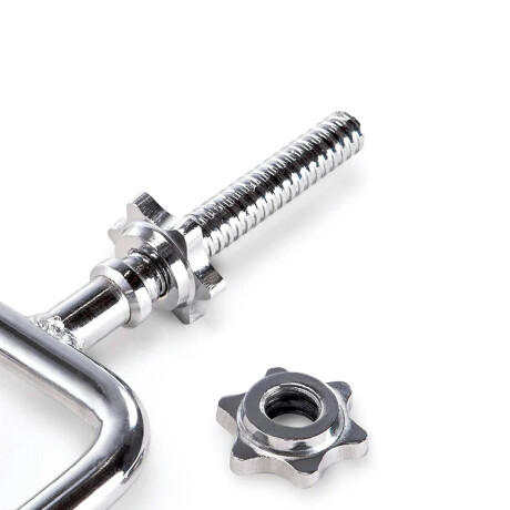 Barra Romana Maciza Cromada C/rosca Para Triceps Pesas Nº1 ! Fit013204