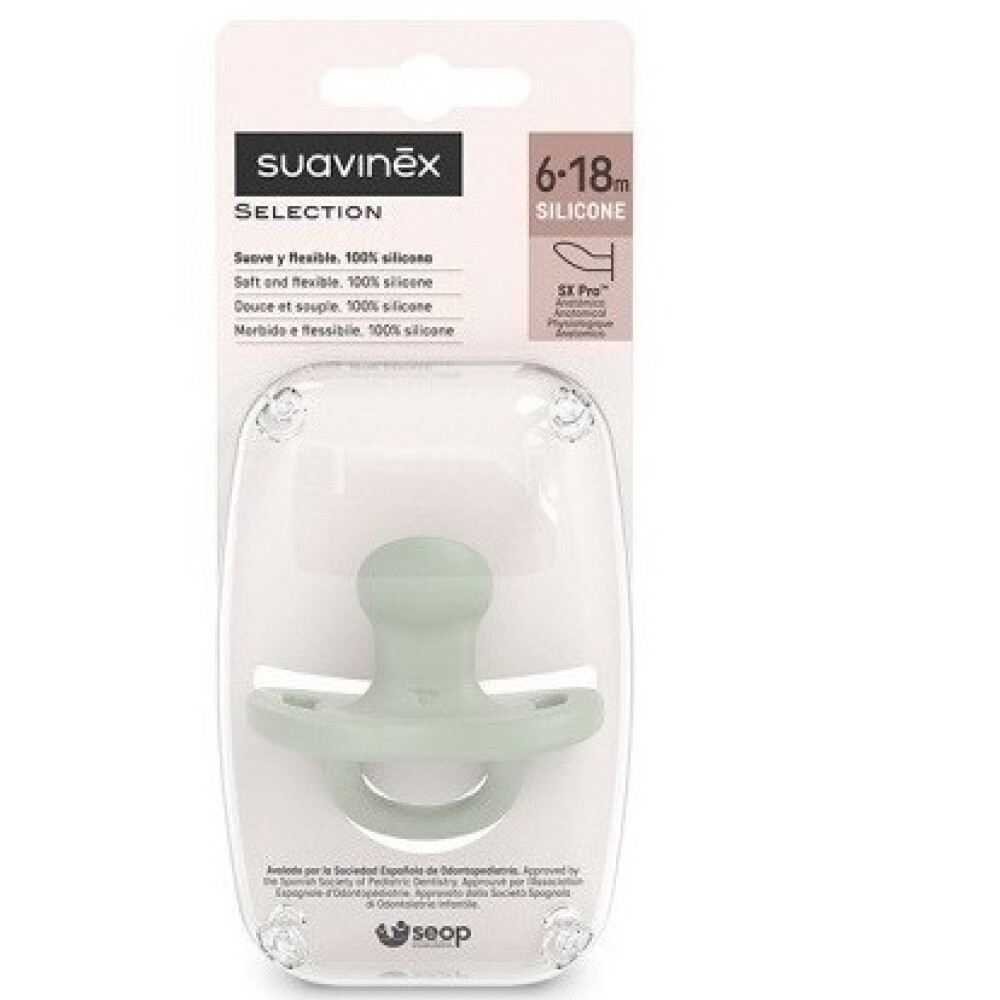 Chupete Suavinex Anatómico Essence 6 a 18 Verde