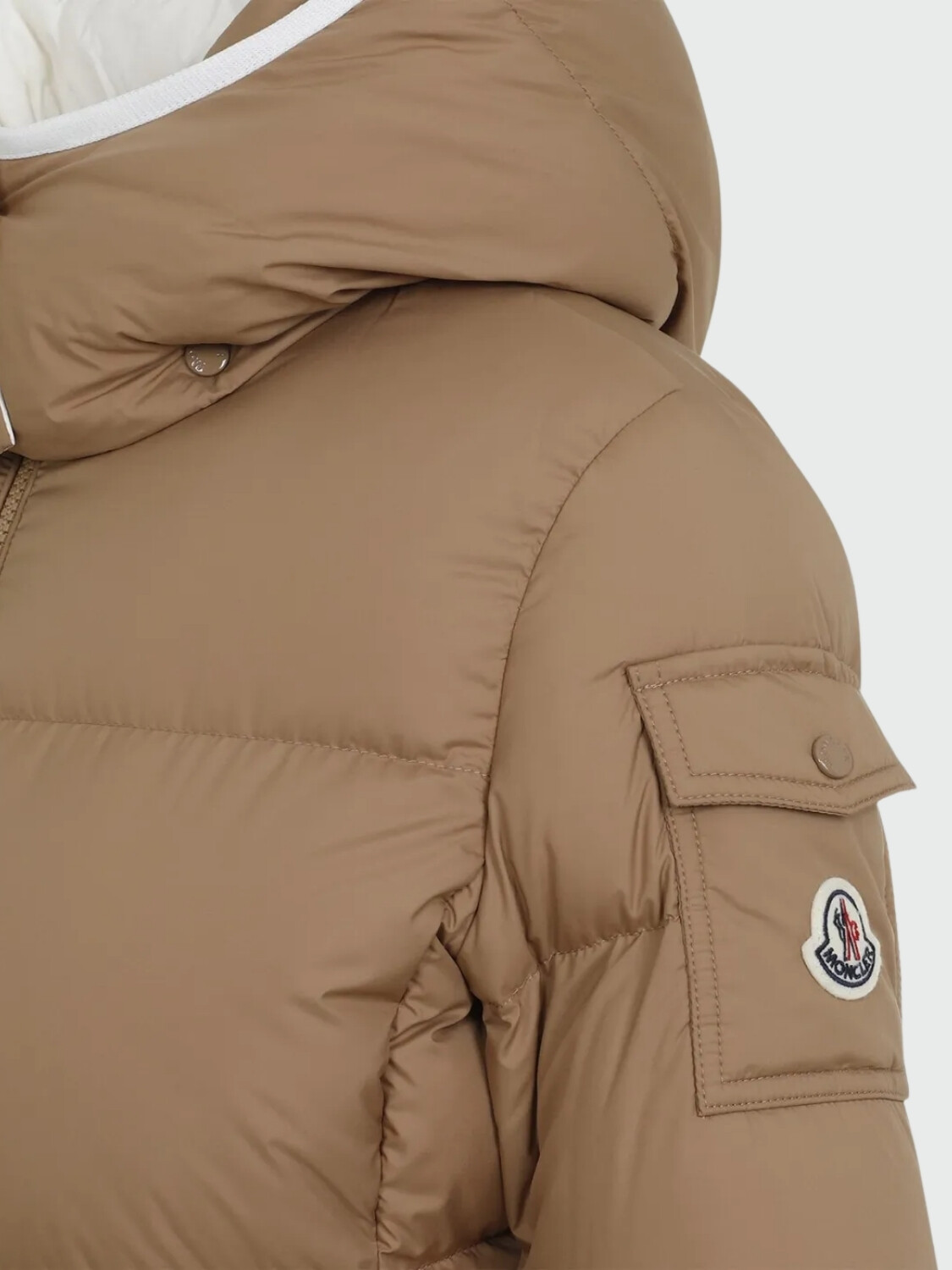 Moncler- Campera rellena de plumas con capucha desmontable, Fourmines Alta Automática