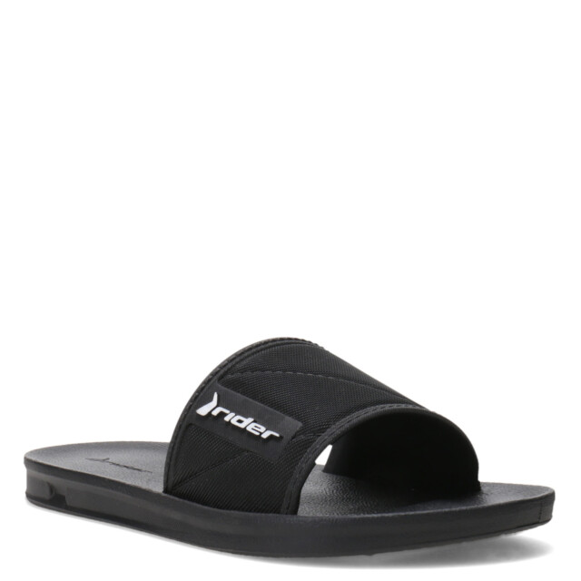 Sandalia de Hombre Rider Street Slide Negro - Blanco