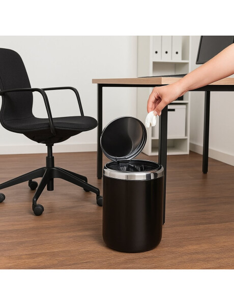 PAPELERA PASIFIK 3L D15.5X20CM NEGRA PAPELERA PASIFIK 3L D15.5X20CM NEGRA