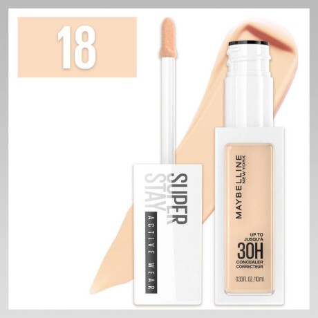 MAYBELLINE SUPER STAY CORRECTOR LIQUIDO ACTIVE WEAR Nº18 30H 10ML MAYBELLINE SUPER STAY CORRECTOR LIQUIDO ACTIVE WEAR Nº18 30H 10ML