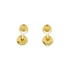 Abridores Media bolita-Oro 18k-Sin piedra-AB9506 sinpiedra