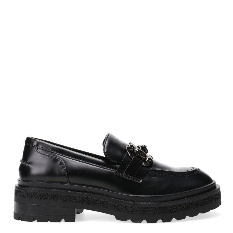 Zapato de Mujer Miss Carol DOULE Mocasin con hebilla Negro