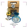 JUEGO VIP + BLEND DE TÉ + CUCHARITA Celeste