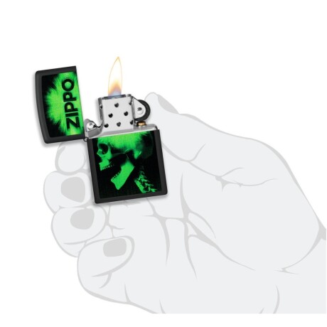 Encendedor Zippo Black Matte Skull - 48485 Encendedor Zippo Black Matte Skull - 48485