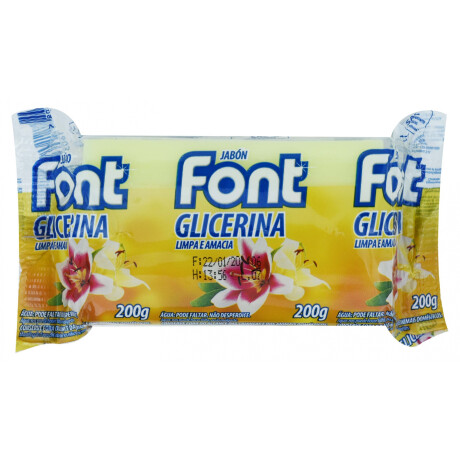 JABON EN BARRA FONT GLICERINA 200 GR JABON EN BARRA FONT GLICERINA 200 GR