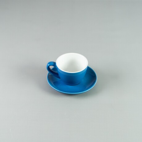 Taza de Te 160ml c/ Plato 14cm Azul Choosing Taza de Te 160ml c/ Plato 14cm Azul Choosing