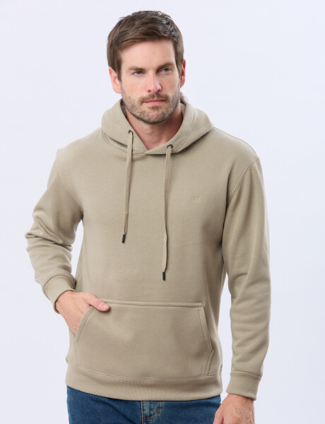 CANGURO DE ALGODÓN CON CAPUCHA Khaki