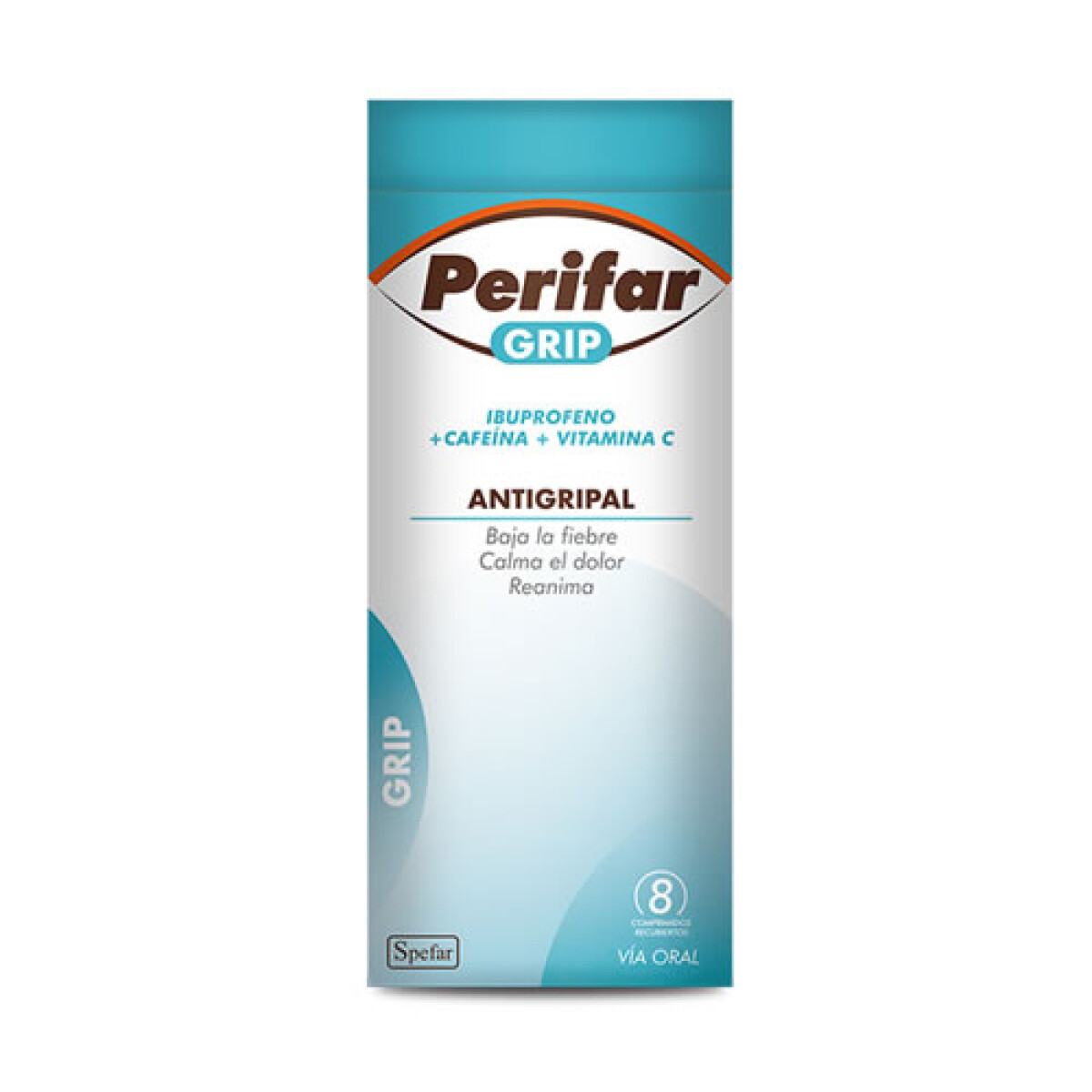Perifar Grip 8 Comprimidos Tratamiento Gripe Y Resfrío 