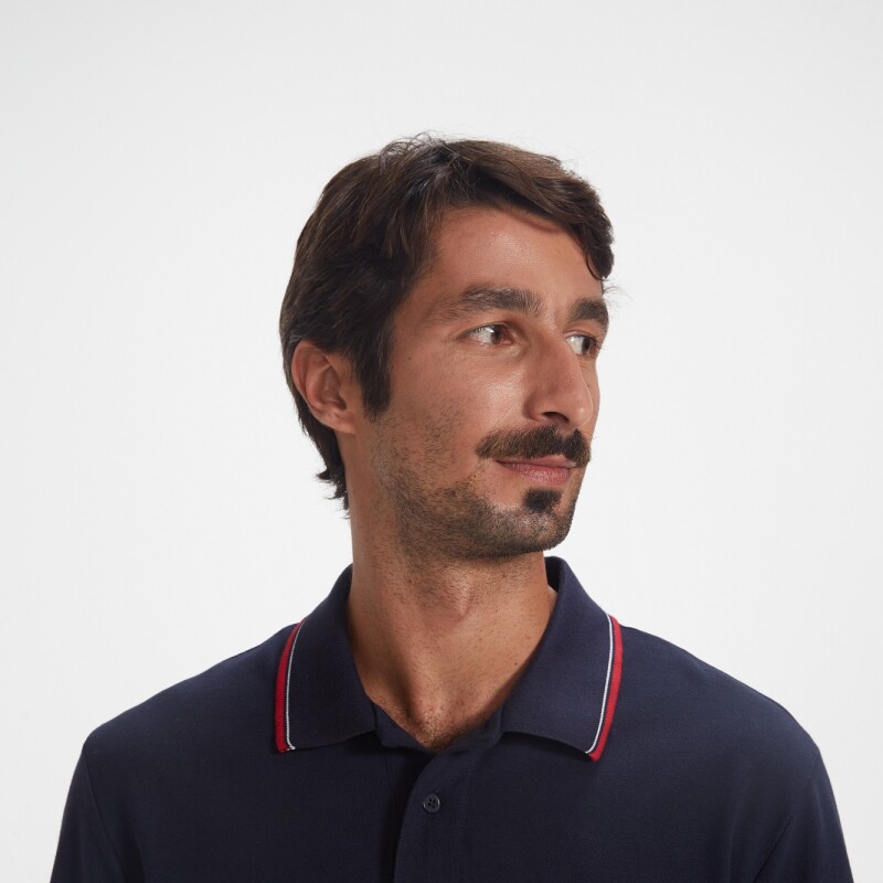CAMISA POLO MM MASC AZUL ESCURO