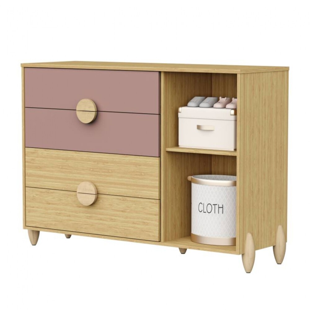 Cómoda Zapatera 4 Cajones 1 Puerta - Gracia Rosa
