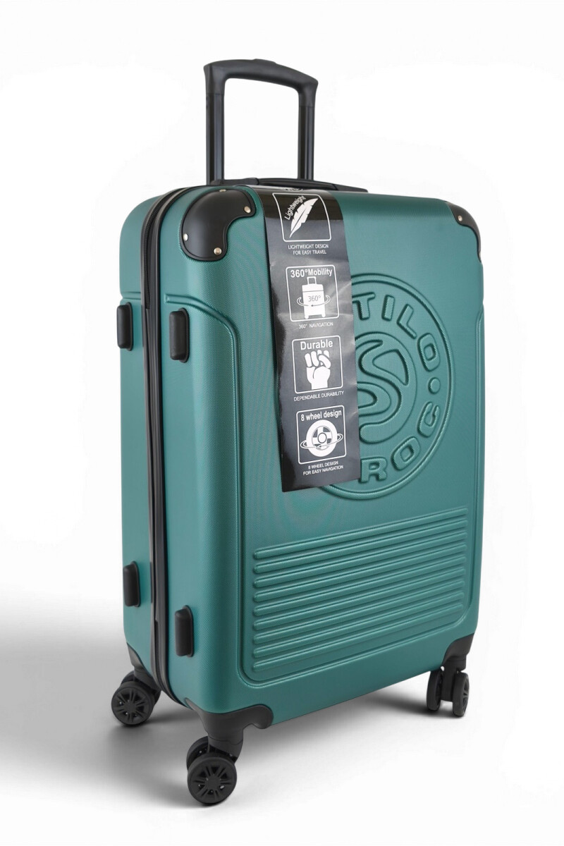 Valija mediana ABS (fibra) de 24" Verde M