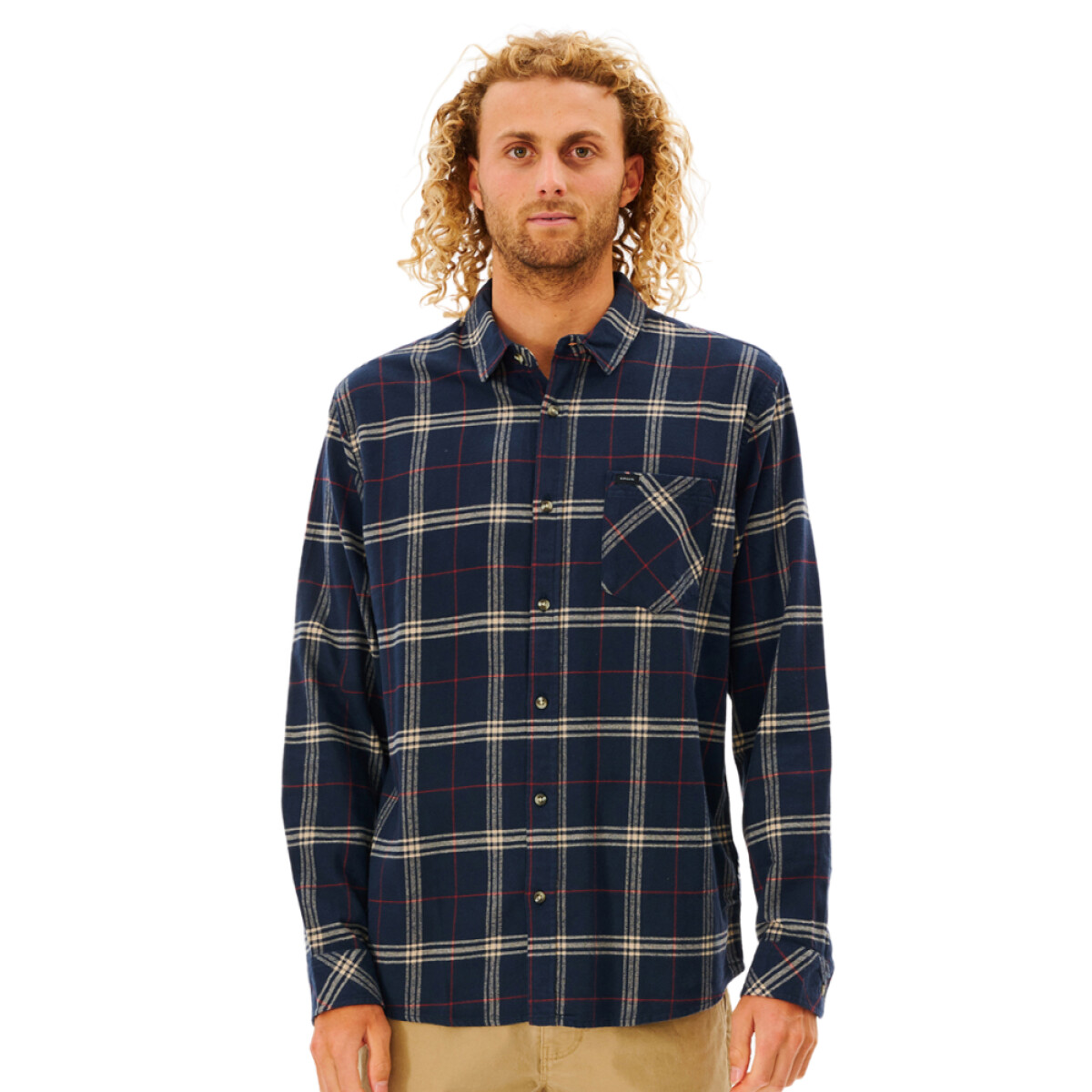 Camisa Rip Curl Checked In Flannel - Naval 