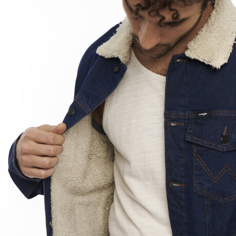 Campera Wrangler de Hombre - DENIM JACKET SHERPA - WM9743UR ELD