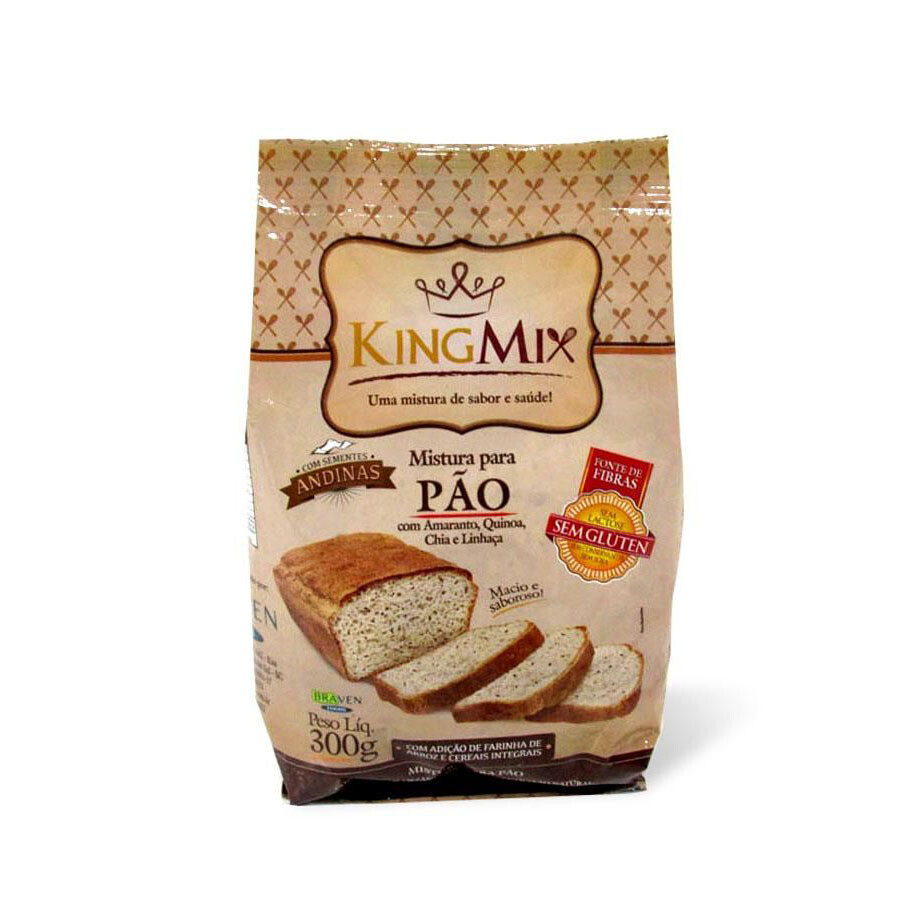 Premezcla De Pan Con Semillas Sin Gluten KingMix 450g Premezcla De Pan Con Semillas Sin Gluten KingMix 450g