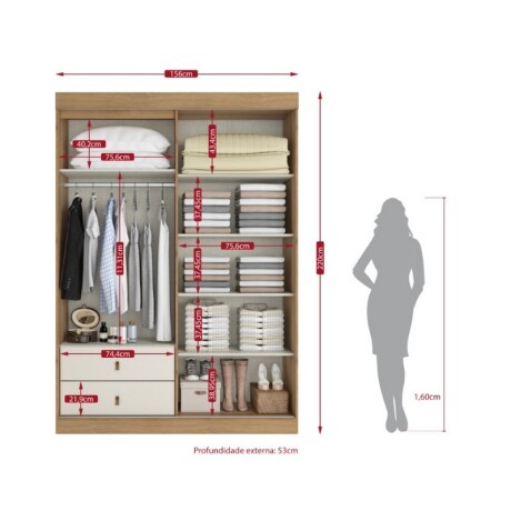 ROPERO ASPEN 3 PUERTAS 2 CAJONES CAPUCCINO OFF WHITE ROPERO ASPEN 3 PUERTAS 2 CAJONES CAPUCCINO OFF WHITE