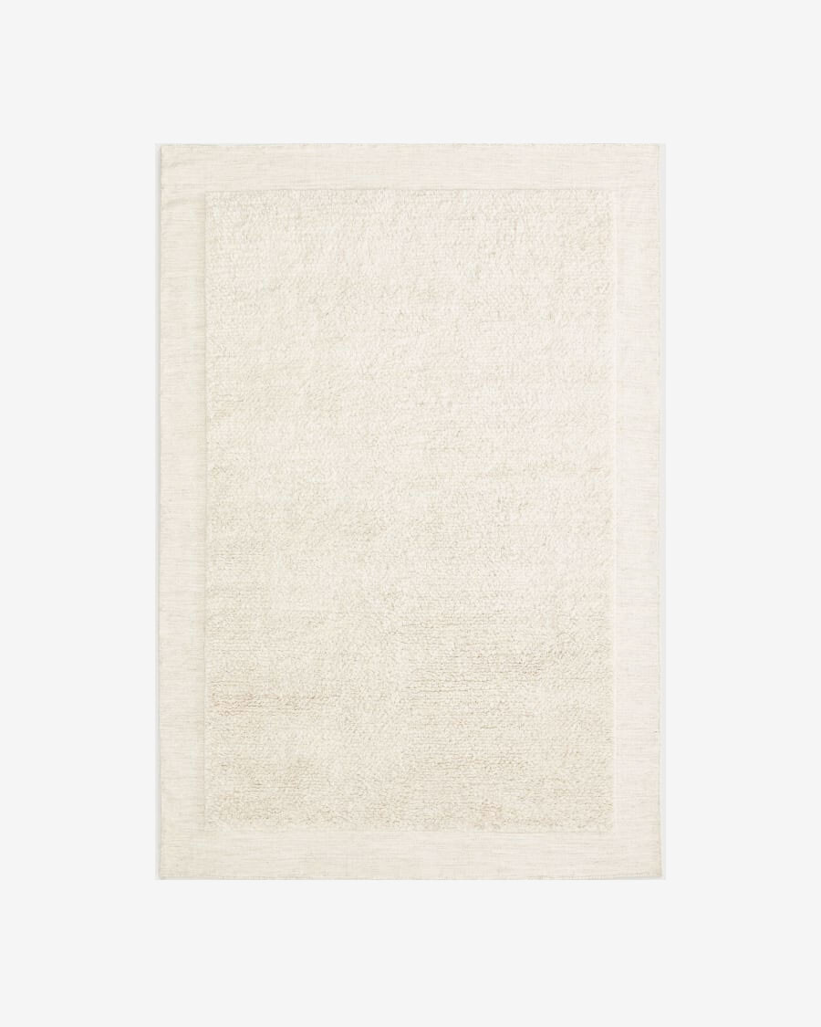 Alfombra Marely de lana blanco 160 x 230 cm blanco 160 x 230 cm