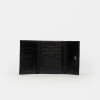 Billetera Ginger En Cuero Graneado Negro