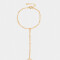 Pulseras Flexibles Pulsera Flexible Con Anillo - Dorado