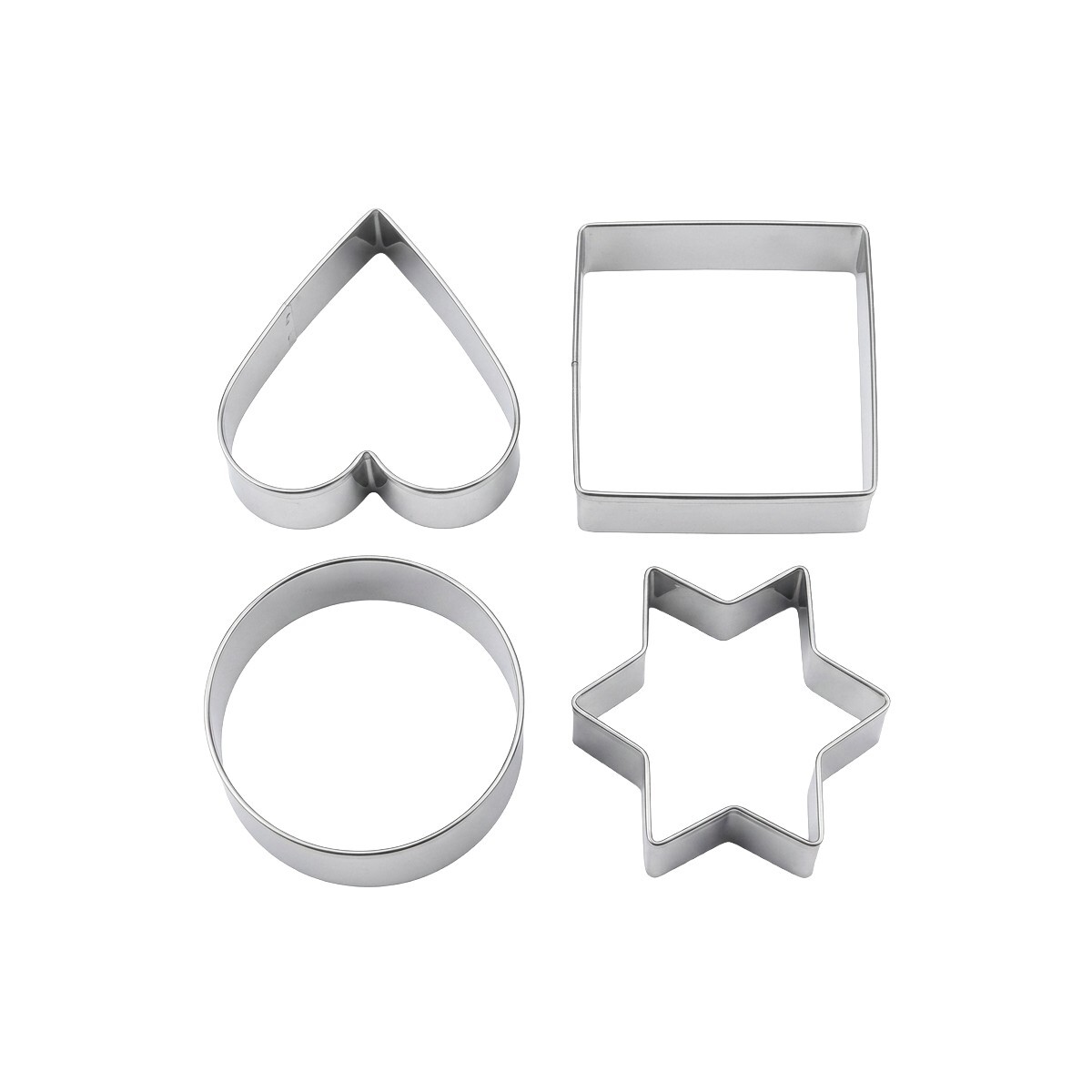 SET DE MOLDES P/GALLETAS 4PZAS 