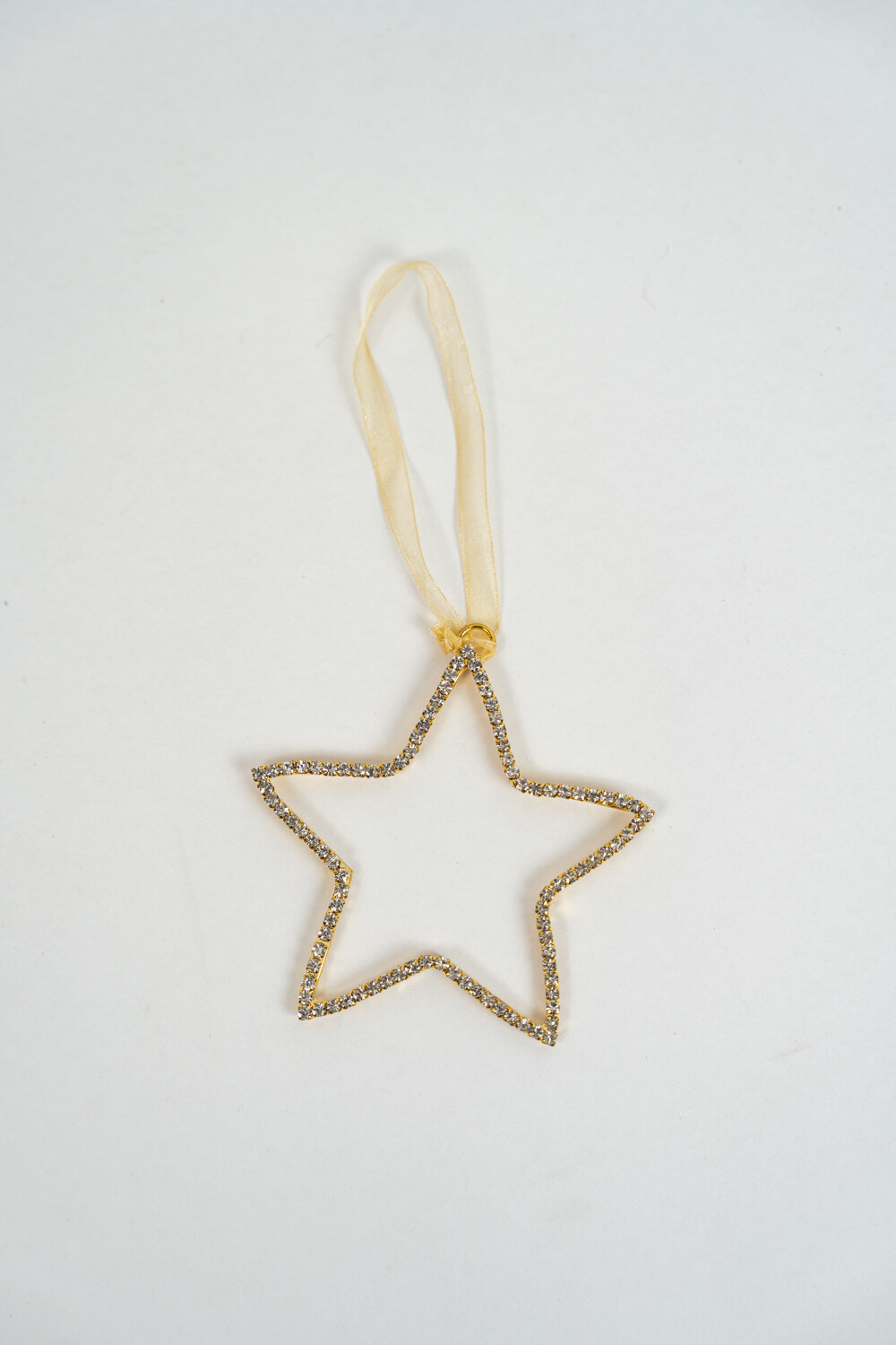 Deco Navidad Estrella De Cristal Color Unico