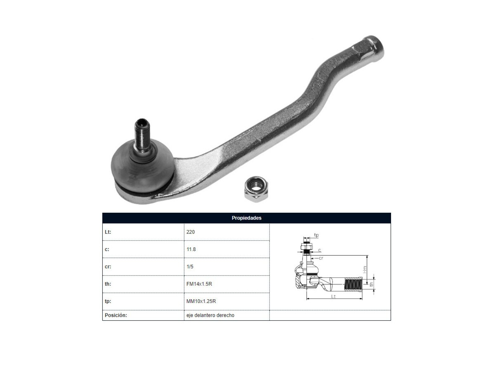 Puntero Renault Oroch/Captur/Duster 11-25 Der 