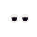 JUEGO DE TAZAS VIDRIO DOBLE PARED 200ML X 2UNDS Sin color