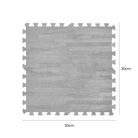 Set X20 Tatami Alfombra Piso Encastre Simil Madera Gris