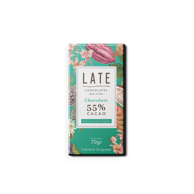 CHOCOLATE LATE 55%CACAO ECUADOR CAMINO VERDE 70G149 Chocolate Late 55% Cacao Camin