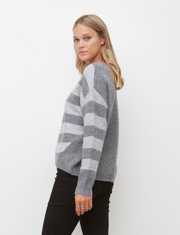 Buzo Soft Lineas GRIS/MULTI