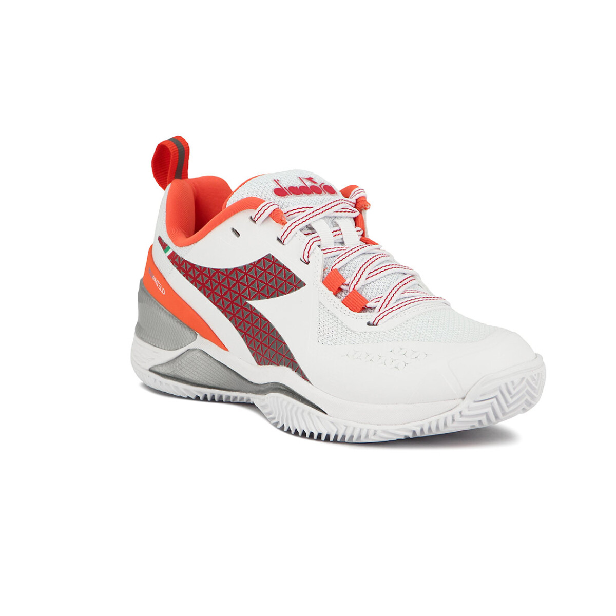 Diadora T1 BLUSHIELD TORNEO W CLAY - Blanco-Rojo 